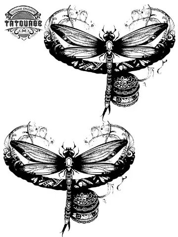 tatouage ephemere cheville libellule Tatouage éphémère cheville libellule