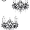 tatouage ephemere cheville lotus Tatouage éphémère cheville lotus