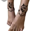 tatouage ephemere cheville loup photo Tatouage éphémère cheville loup