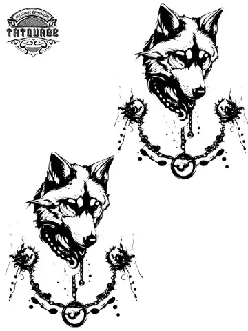 tatouage ephemere cheville loup Tatouage éphémère cheville loup