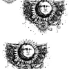 Tatouage éphémère cheville lune