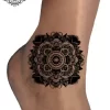 tatouage ephemere cheville mandala photo Tatouage éphémère cheville mandala