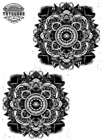 tatouage ephemere cheville mandala Tatouage éphémère cheville mandala