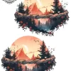 tatouage ephemere cheville montagne Tatouage éphémère cheville montagne