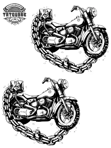 tatouage ephemere cheville moto Tatouage éphémère cheville moto