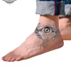 tatouage ephemere cheville oeil photo Tatouage éphémère cheville œil