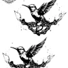 tatouage ephemere cheville oiseau Tatouage éphémère cheville oiseau