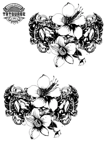 tatouage ephemere cheville orchidee Tatouage éphémère cheville orchidée