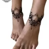 tatouage ephemere cheville ornemental photo Tatouage éphémère cheville ornemental