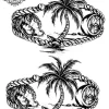 tatouage ephemere cheville palmier Tatouage éphémère cheville palmier