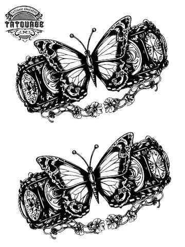 tatouage ephemere cheville papillon Tatouage éphémère cheville papillon