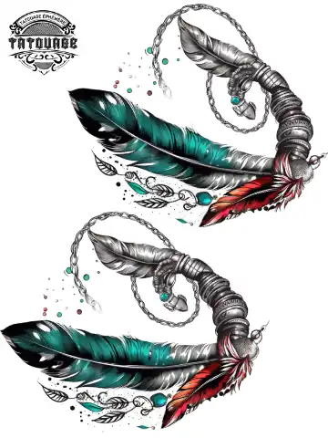 tatouage ephemere cheville plume Tatouage éphémère cheville plume