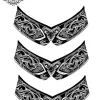 Tatouage éphémère cheville polynésien femme