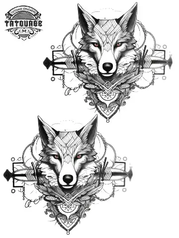 tatouage ephemere cheville renard Tatouage éphémère cheville renard