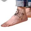 tatouage ephemere cheville soleil lune photo Tatouage éphémère cheville soleil lune