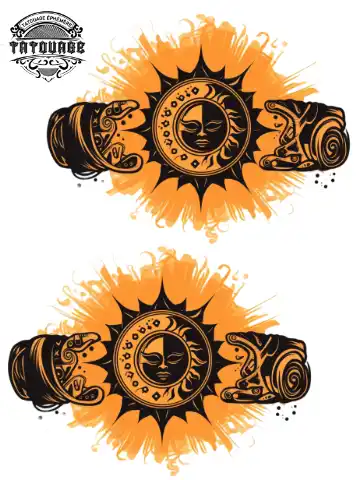 tatouage ephemere cheville soleil Tatouage éphémère cheville soleil