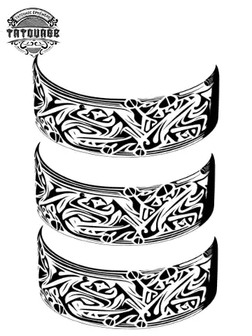 Tatouage éphémère cheville tahitien