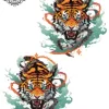 Tatouage éphémère cheville tigre