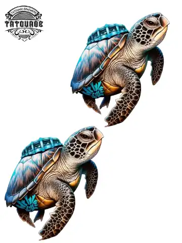 tatouage ephemere cheville tortue Tatouage éphémère cheville tortue