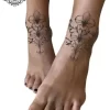 tatouage ephemere cheville trefle 4 feuilles photo Tatouage éphémère cheville trèfle 4 feuilles