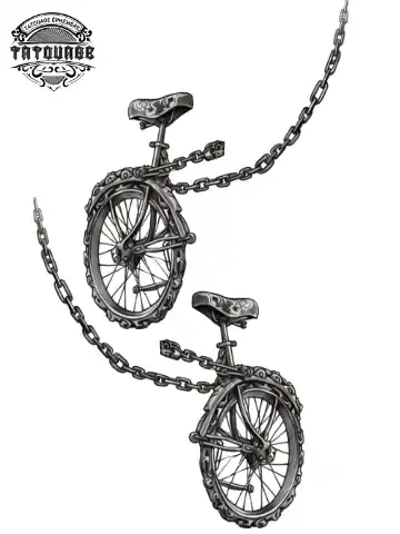 tatouage ephemere cheville velo Tatouage éphémère cheville vélo