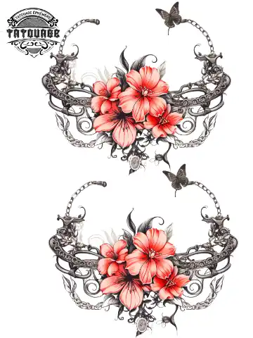 tatouage ephemere cheville vintage Tatouage éphémère cheville vintage