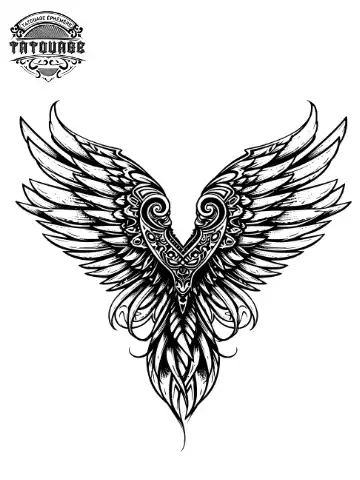 tatouage ephemere cou aile Tatouage éphémère cou aile