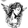 tatouage ephemere cou ange Tatouage éphémère cou ange