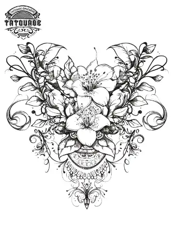 tatouage ephemere cou femme Tatouage éphémère cou femme