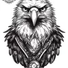 tatouage ephemere cou homme aigle Tatouage éphémère cou homme aigle