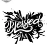 Tatouage éphémère cou homme écriture