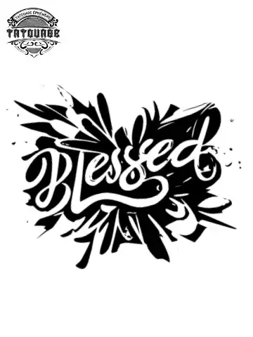 Tatouage éphémère cou homme écriture