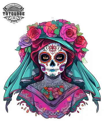 tatouage ephemere cou mexicain Tatouage éphémère cou mexicain