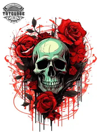 tatouage ephemere cou mort Tatouage éphémère cou mort