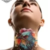 tatouage ephemere cou oiseau photo Tatouage éphémère cou oiseau