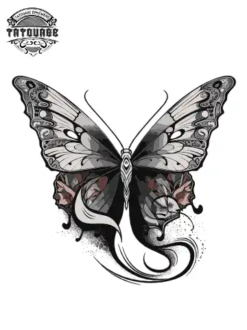 tatouage ephemere cou papillon Tatouage éphémère cou papillon
