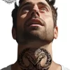 tatouage ephemere cou polynesien photo Tatouage éphémère cou polynésien