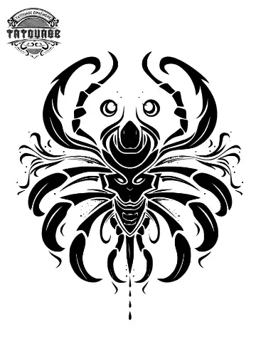 tatouage ephemere cou scorpion Tatouage éphémère cou scorpion