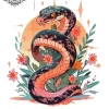 tatouage ephemere cou serpent Tatouage éphémère cou serpent