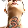 tatouage ephemere cou serpent photo Tatouage éphémère cou serpent