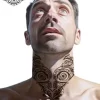 tatouage ephemere cou tribal photo Tatouage éphémère cou tribal