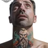 tatouage ephemere cou viking photo Tatouage éphémère cou viking