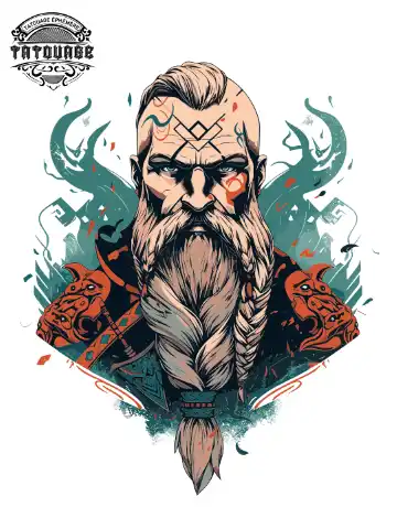tatouage ephemere cou viking Tatouage éphémère cou viking