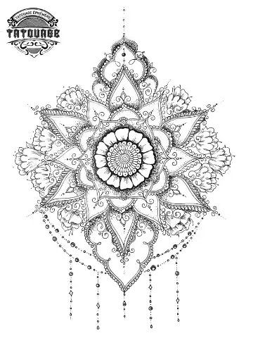 tatouage ephemere dentelle hanche Tatouage éphémère dentelle hanche