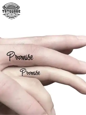 Tatouage éphémère doigt alliance
