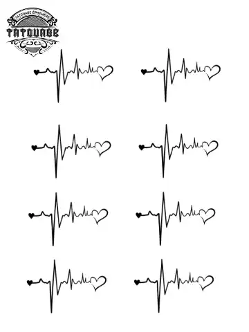 tatouage ephemere doigt battement coeur Tatouage éphémère doigt battement coeur