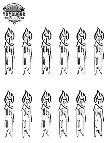 tatouage ephemere doigt bougie Tatouage éphémère doigt bougie