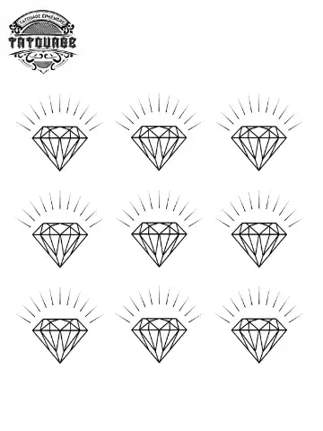 tatouage ephemere doigt diamant Tatouage éphémère doigt diamant