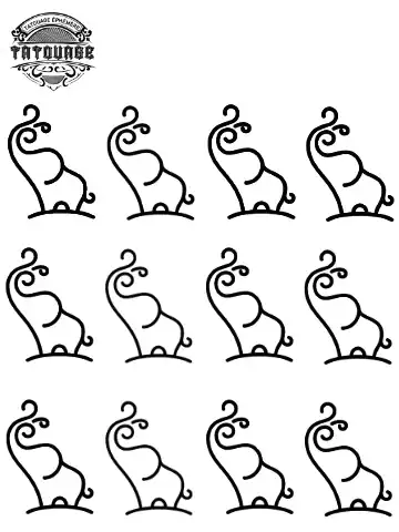 tatouage ephemere doigt elephant Tatouage éphémère doigt éléphant