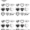 Tatouage éphémère doigt femme coeur